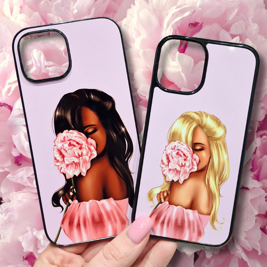 Peony Girl Phone Case