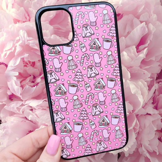 Cute Pink Christmas Phone Case