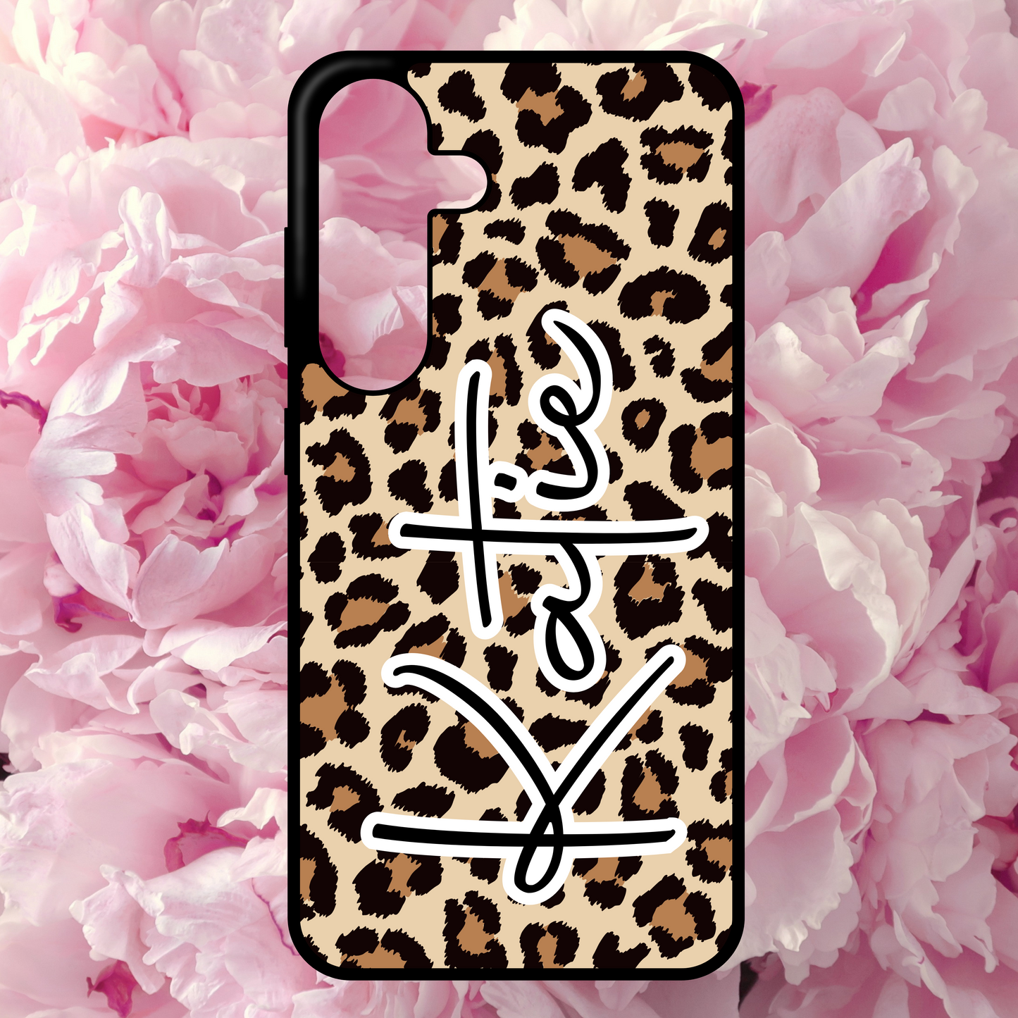 Leopard Print Name Phone Case