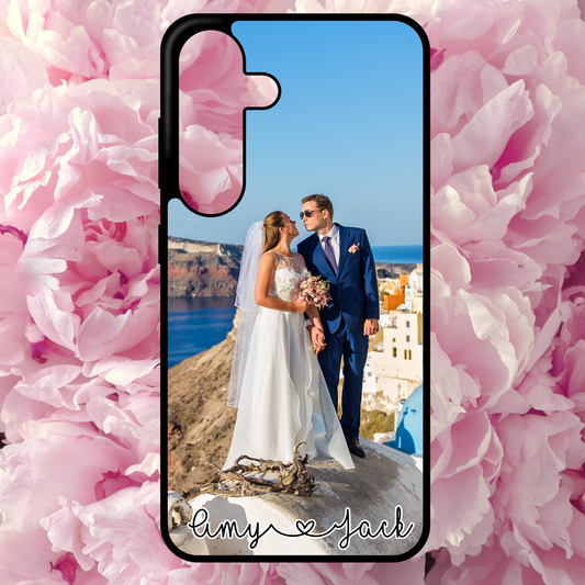 Personalised Couple Photo Phone Case With Names