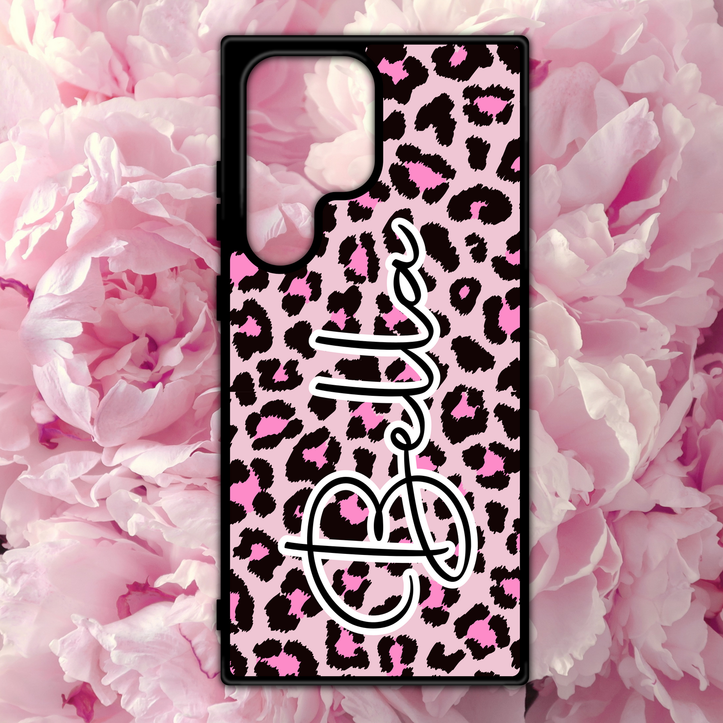 Leopard Print Name Phone Case