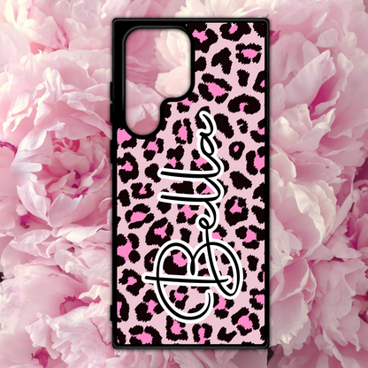 Leopard Print Name Phone Case