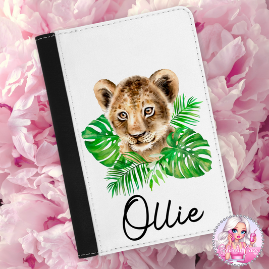 Baby Safari Animals Personalised Passport Cover