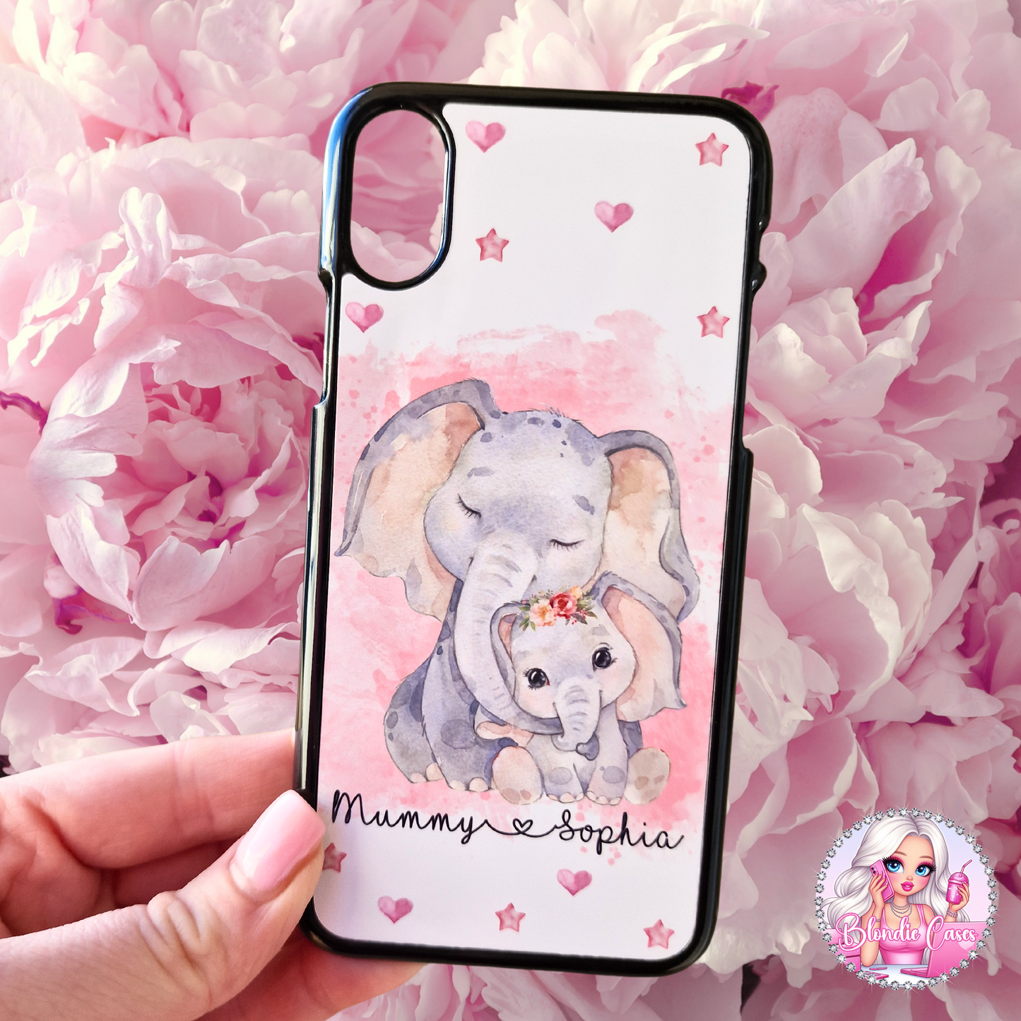 Mummy and Baby Elephant Phone Case